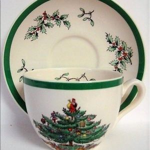 Spode Christmas Tree Cup and Saucer